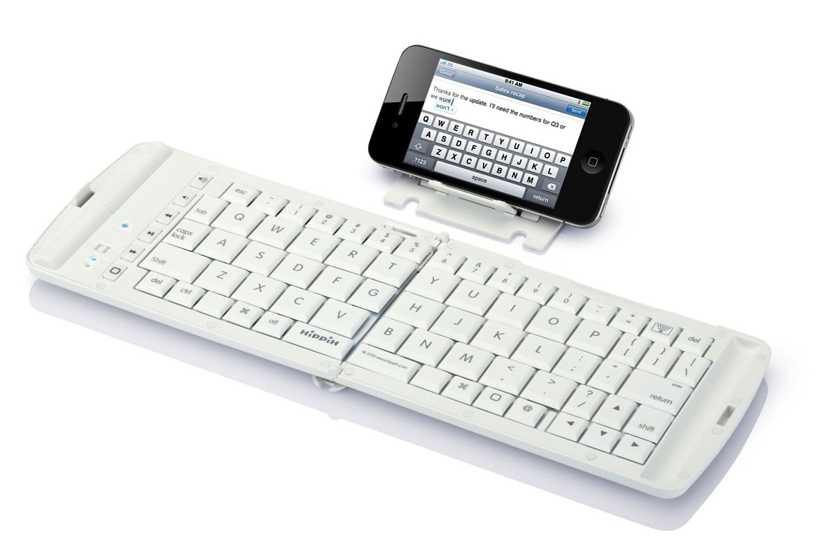 iPhone Bluetooth foldable keyboard