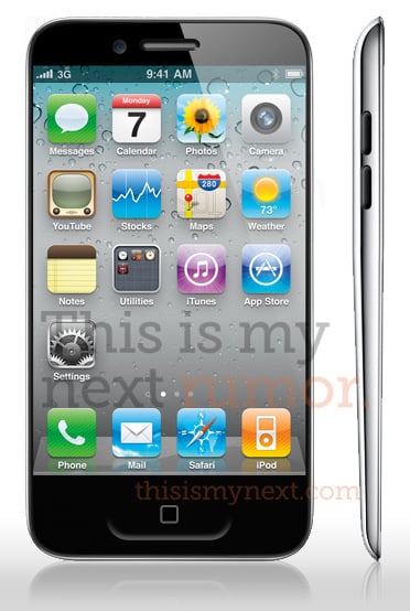 iPhone 5 mockup - what it might look like with a bigger screen