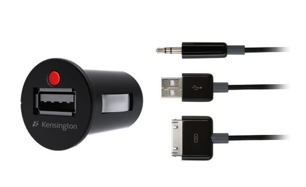 Kensington 2 In 1 Car Charger and AUX Cable