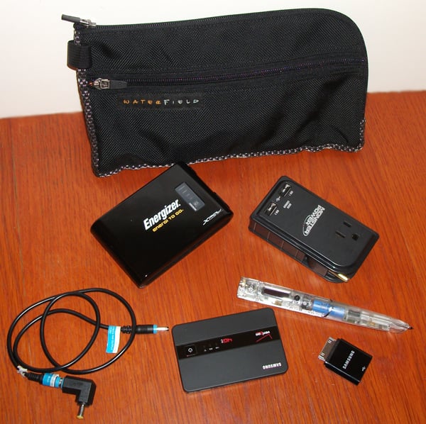 Cord pouch, power accessories, 4G hotspot, and Echo Smartpen