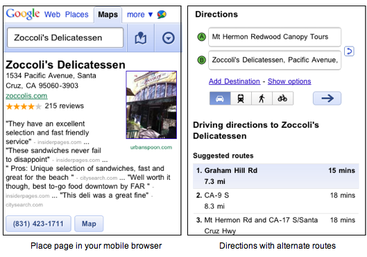 Google Maps for Browsers