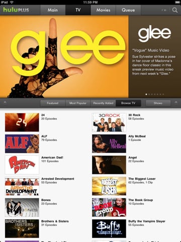 hulu Plus for iPad