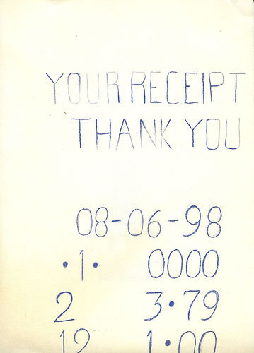 paper receipt