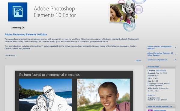 Adobe Photoshop Elements 10 Premiere Elements 10 In Mac App Store