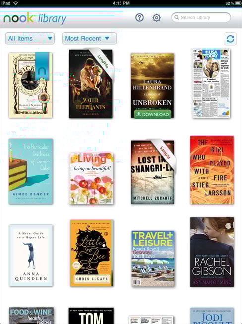 Nook iPad App