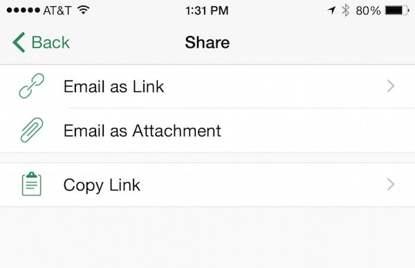 share files in office for iphone