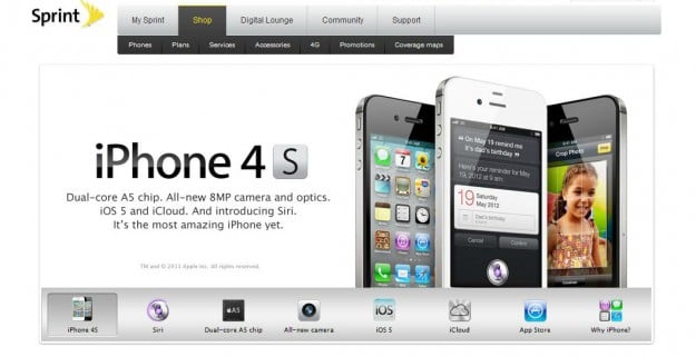 Sprint iPhone 4S