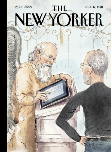 The New Yorker's Cover: Apple Co-Founder Meets St. Peter