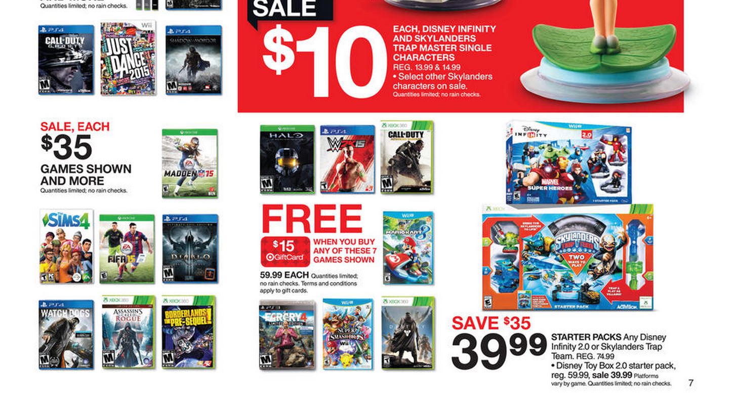 Black Friday Deals on Xbox One, PS4, Xbox 360 and PS3 Games