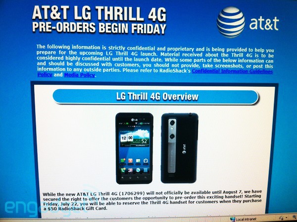 LG Thrill 4G