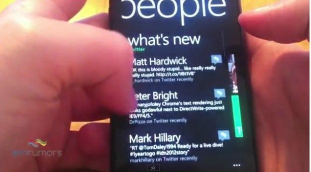 Windows Phone Mango with Twitter